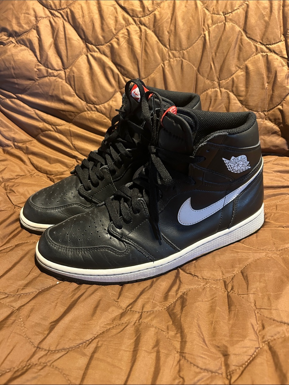 Nike Black and White High-Top Sneakers